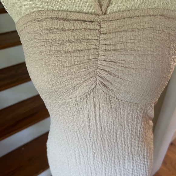 NWT See You Monday LA Beige Halter Bodycon   Beach Cover up/Dress size M Travel - Picture 2 of 11